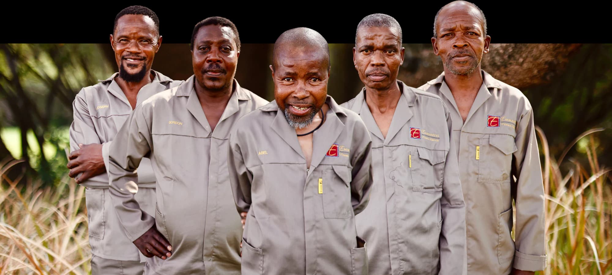The Emmanuel Funeral Services funeral assistants together in uniform